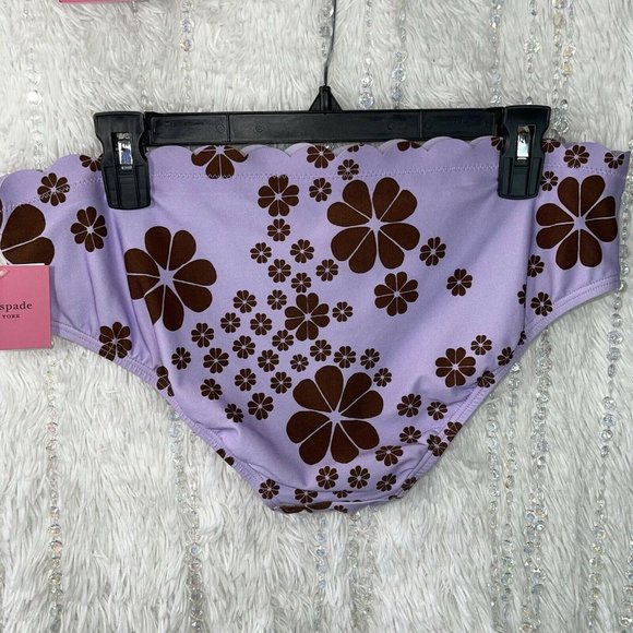 NEW Kate Spade NY Bikini Set Floral Scalloped XL - Picture 7 of 12